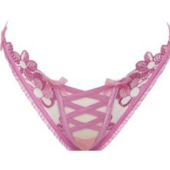 For Love and Lemons 🍋 2pc Grace Underwire Bra & Thong Panty - Picture 8 of 8